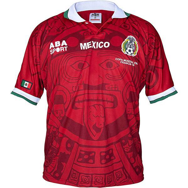Mexico away retro soccer jersey maillot match men's second sportswear football shirt 1998